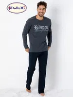 DoReMi Respect Erkek Pijama Takımı Füme görsel 9