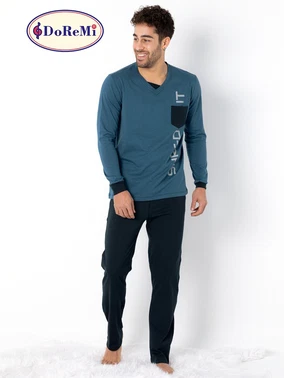 DOREMI V Yaka Spor Erkek Pijama Takımı DoReMi - Alternatif Görünüm