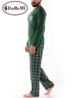 Bisiklet Yaka DoReMi Erkek Pijama Takımı detay görünüm