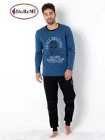DoReMi Homewear Erkek Pijama Takımı Mavi