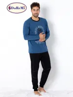 DoReMi Homewear Erkek Pijama Takımı Mavi farklı açı