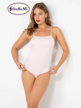 DOREMI Pembe İnce Askılı Kaplı Body DoReMi - Alternatif Görünüm