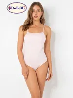 Pembe İnce Askılı Kaplı Body DoReMi Pembe görsel 6