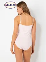 Pembe İnce Askılı Kaplı Body DoReMi Pembe görsel 7