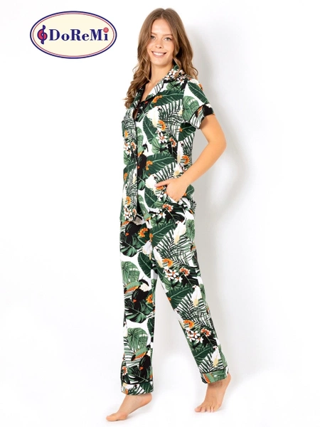 DoReMi Ivied Kısa Kollu Bayan Pijama Takımı