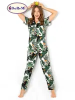 DoReMi Ivied Kısa Kollu Bayan Pijama Takımı Desenli görsel 4