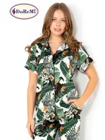 DoReMi Ivied Kısa Kollu Bayan Pijama Takımı Desenli görsel 7