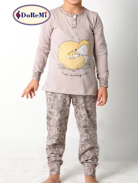 DOREMI Uzun Kollu Kız Çocuk Pijama Takımı DoReMi - Alternatif Görünüm