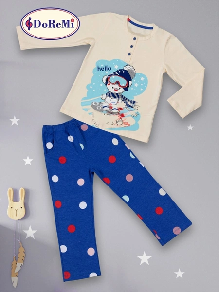 DoReMi Winter Kız Çocuk Pijama Takımı Uzun Kollu