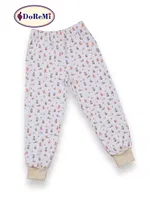 Tavşan Desenli Kız Çocuk Pijama Takımı Bej farklı açı