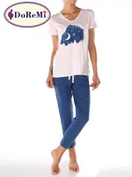 Doremi Night Dreaming Pijama Takımı Toz Pembe detay görünüm