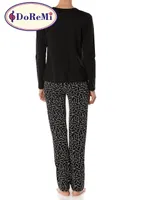 DoReMi Night Flower Pijama Takımı Siyah görsel 4