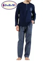 DoReMi Prussian Blue Erkek Pijama Takımı Lacivert