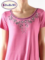 Doremi Pure Floral Gecelik Fuşya görsel 8