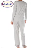 Doremi Romance Pijama Takım Gri Melanj görsel 6