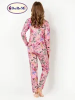 DoReMi Rosy Uzun Kollu Bayan Pijama Takımı Desenli görsel 5