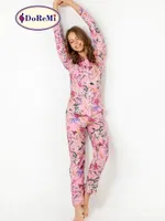 DoReMi Rosy Uzun Kollu Bayan Pijama Takımı Desenli görsel 8