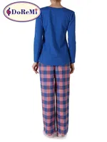 DoReMi Royal Rain Bayan Pijama Takımı Saks Mavisi görsel 5