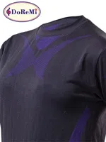 DoReMi Seamless Bayan Tişört Siyah farklı açı