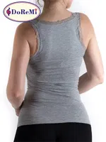DoReMi Seamless Dantelli Bayan Atlet Gri Melanj görsel 4