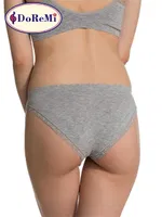 DoReMi Gri Seamless Modal Dantelli Slip Külot Gri Melanj görsel 5