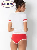 DoReMi Önü Baskılı Şortlu Pijama Takımı Beyaz görsel 8