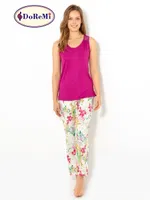 Doremi Spring Time Pijama Takımı Magenta detay görünüm