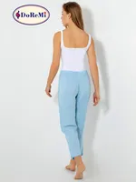 Beli Lastikli Viskon Bayan Pijama Altı BULUT MAVİSİ görsel 5