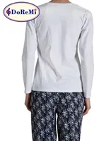 DoReMi White-Black Bayan Pijama Takımı Beyaz görsel 4