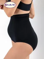 DoReMi Yüksek Bel Çıtçıtlı Hamile Slip Siyah farklı açı