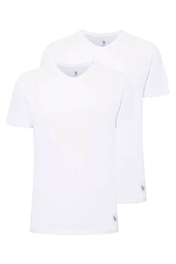 Us. POLO Assn. Erkek Yuvarlak Yaka Kısa Kol Atlet 2 Li US. POLO ASSN. 80197 - Alternatif Görünüm