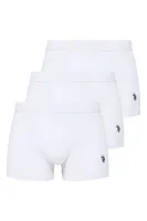 Erkek 3 Lü Boxer US. POLO ASSN. 80173 Beyaz detay görünüm