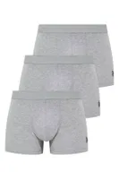 Erkek 3 Lü Boxer US. POLO ASSN. 80173 Gri farklı açı
