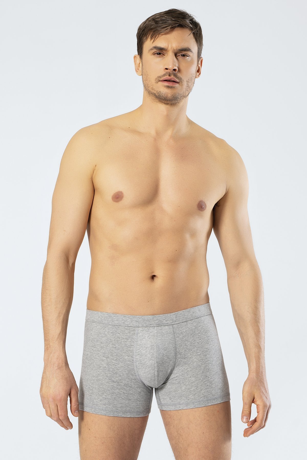 Erkek Likralı Boxer Cacharel 1335/GRİ