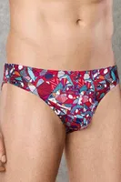Erkek Modal Çok Renkli Baskılı Külot Slip Doreanse 1243 Punk Kafa