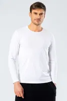 Erkek Uzun Kollu T-Shirt Cacharel 1333/BEYAZ Beyaz