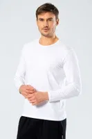 Erkek Uzun Kollu T-Shirt Cacharel 1333/BEYAZ Beyaz detay görünüm