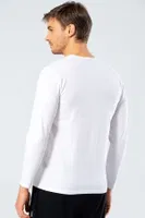 Erkek Uzun Kollu T-Shirt Cacharel 1333/BEYAZ Beyaz farklı açı