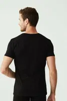 Erkek V Yaka Kısa Kollu Atlet 2 li Paket Us. POLO Assn. 80199 Siyah görsel 4