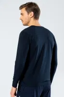 Erkek V Yaka Uzun Kollu T-Shirt Cacharel 1334/LACİVERT Lacivert farklı açı