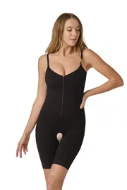 Form Angel Fermuarlı Tam Boy Ağ Kısmı Açık Korse Form Angel 5522