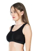 Geniş Askılı Body Sütyen Derya Kurşun 524 Siyah görsel 4