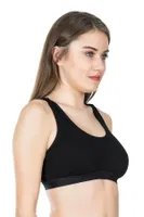 Geniş Askılı Sporcu Body Sütyen Derya Kurşun 525 Siyah farklı açı