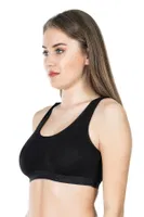 Geniş Askılı Sporcu Body Sütyen Derya Kurşun 525 Siyah görsel 4