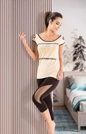 Derya Kurşun Geniş Yaka Kadın Kapri Takım Derya Kurşun 1502