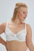 Hanna Balenli Toparlayıcı Çizgili Tek Sütyen Eros ERSK340 Ekru farklı açı