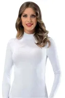 İmer 1278 Boğazlı Uzun Kol Modal Atlet Beyaz