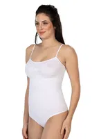 İp Askıllı Ripli String Body Emay 1927 Beyaz