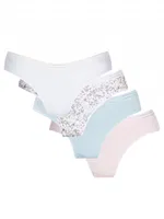 Kadin Düz Renkli Bikini Külot (4lü Paket) 21001-H Öztaş Asorti