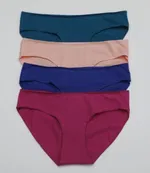 Kadın Likralı Bikini İz Yapmaz Renkli (4 lü Paket) 2734-H Öztaş Karışık